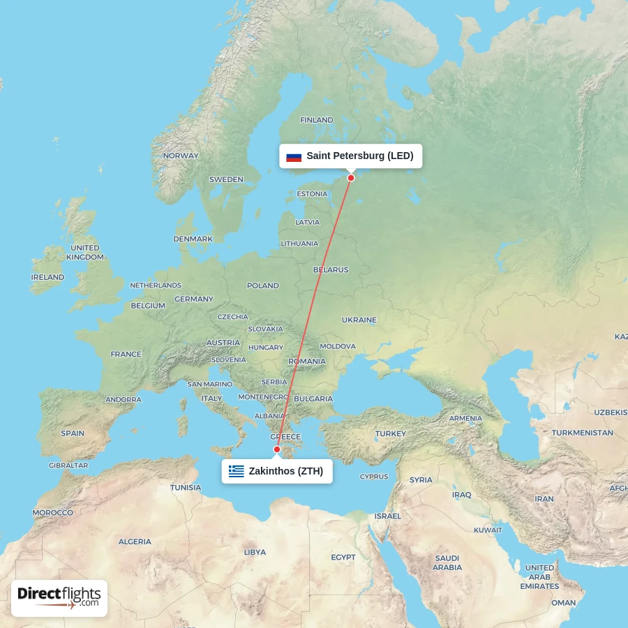 ZTH - LED route map