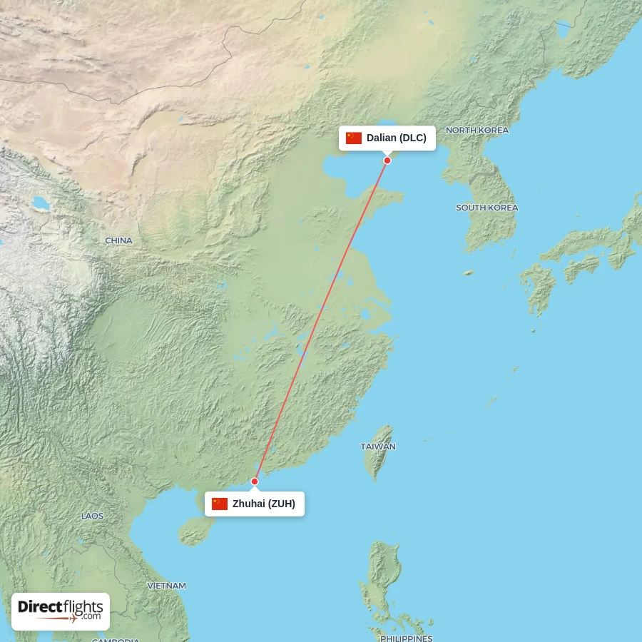 ZUH - DLC route map