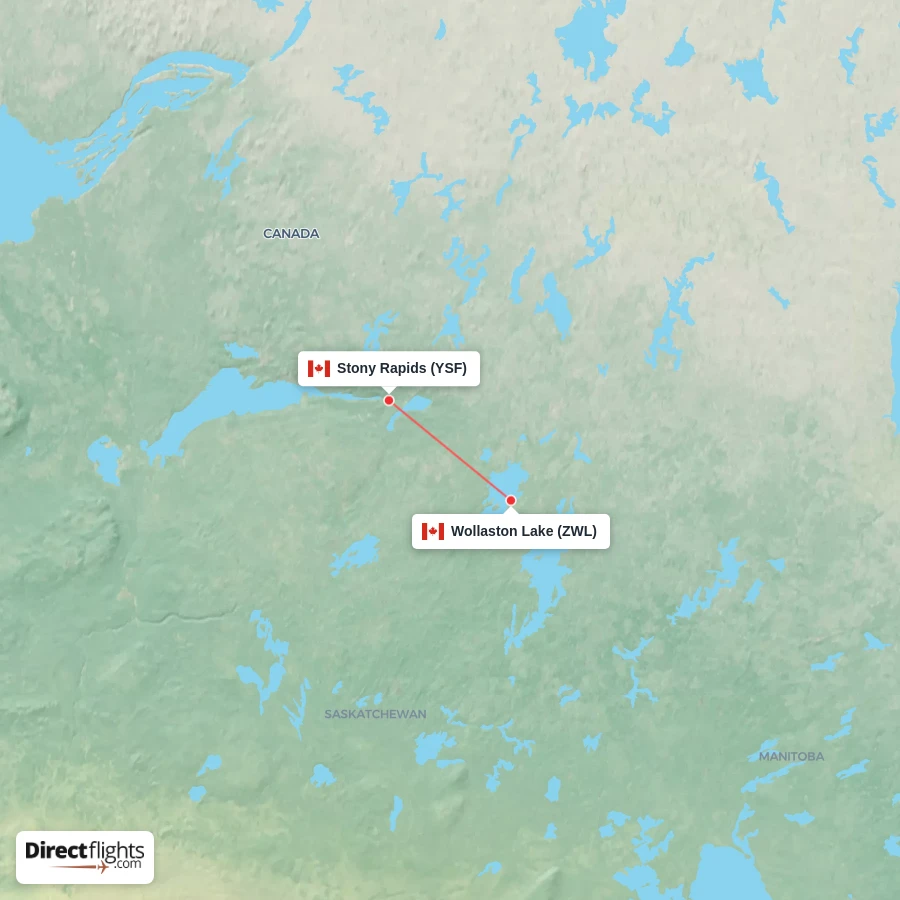 ZWL - YSF route map