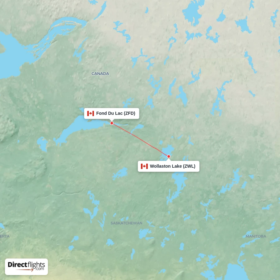 ZWL - ZFD route map
