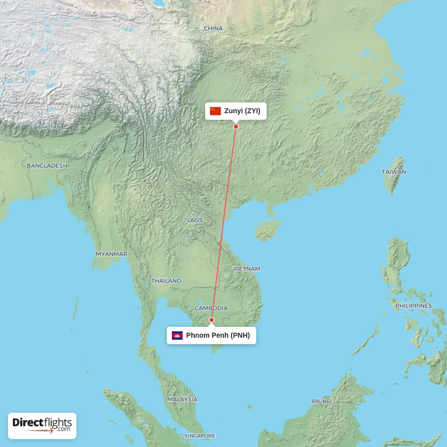 ZYI - PNH route map