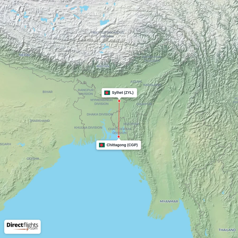 ZYL - CGP route map